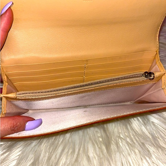 Rare CHRISTIAN DIOR Vintage Trotter Monogram Pattern Long Bifold Wallet - Picture 8 of 10